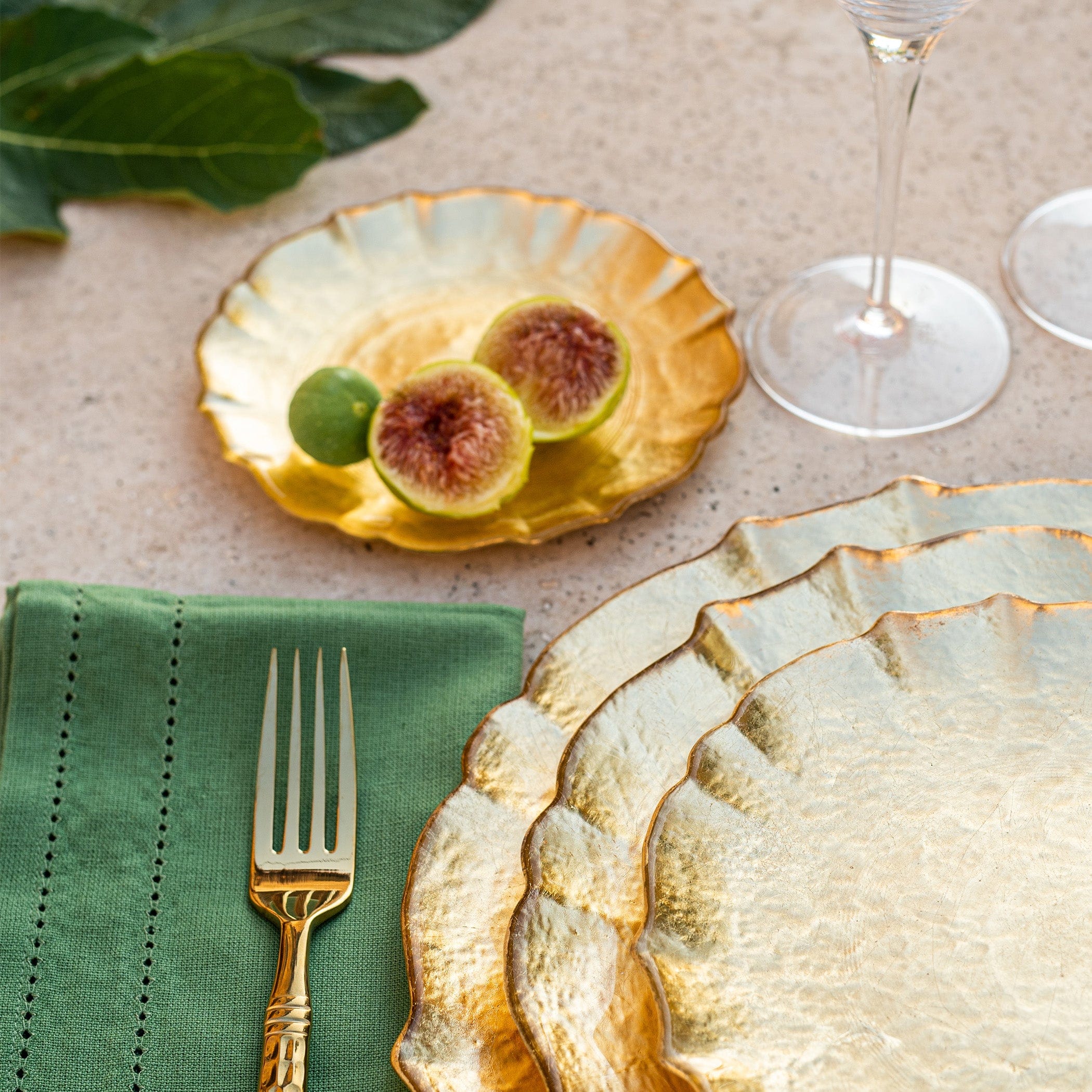 Baroque Glass Cocktail Plate – VIETRI
