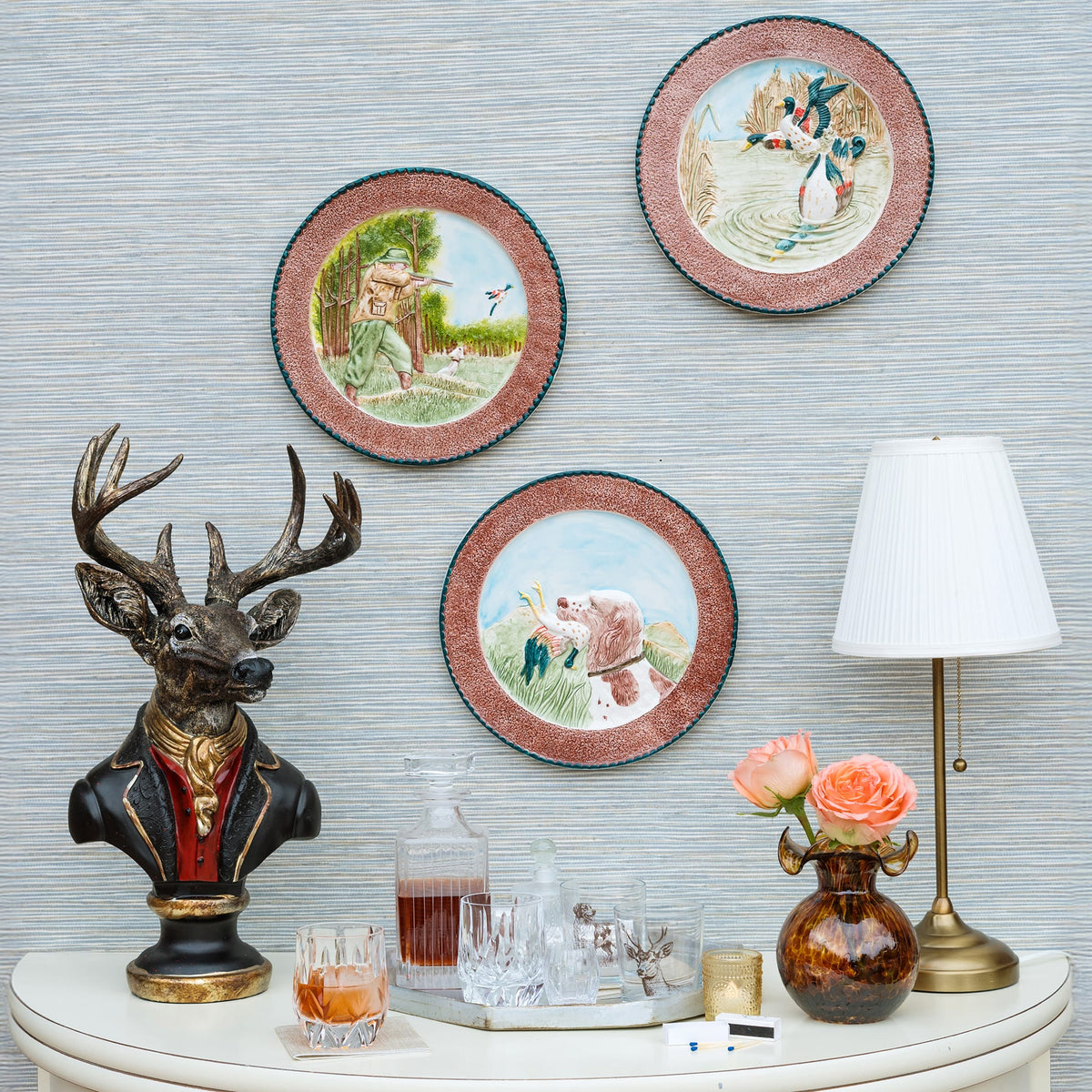 Wildlife Mallards Swimming Wall Plate