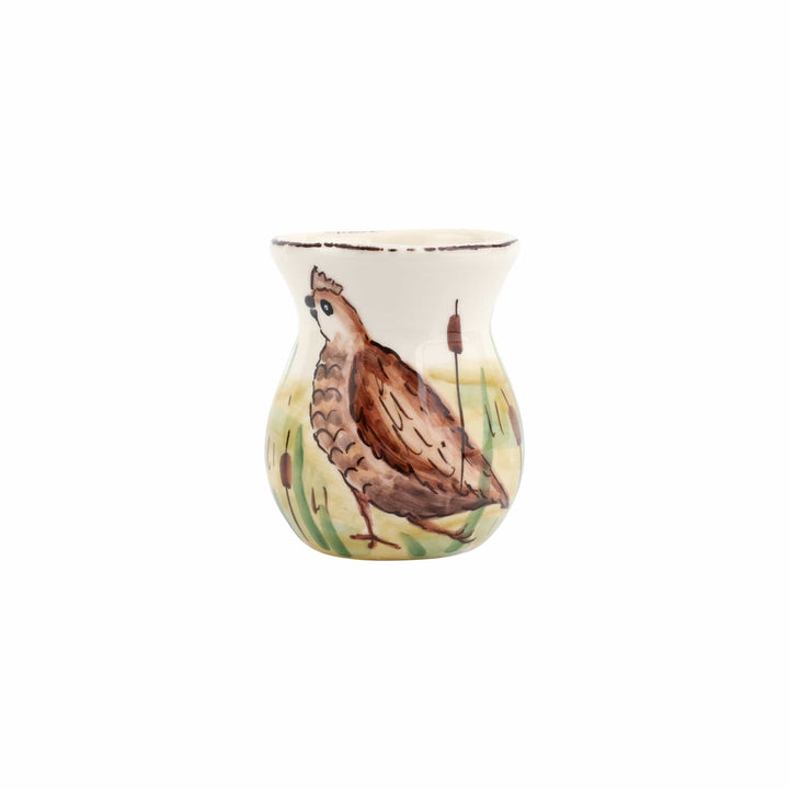 Wildlife Quail Bud Vase