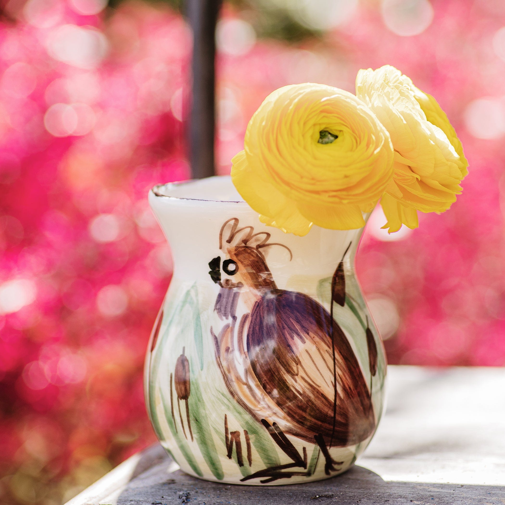 Vietri Wildlife Quail Bud Vase - Thumbnail 5
