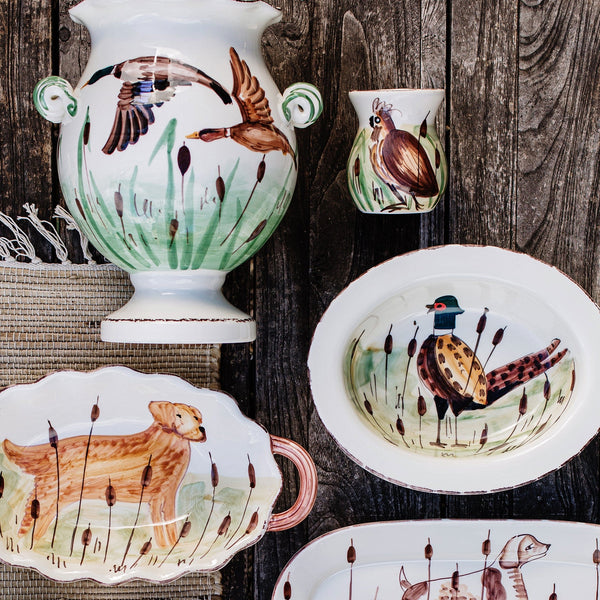 Wildlife Quail Bud Vase