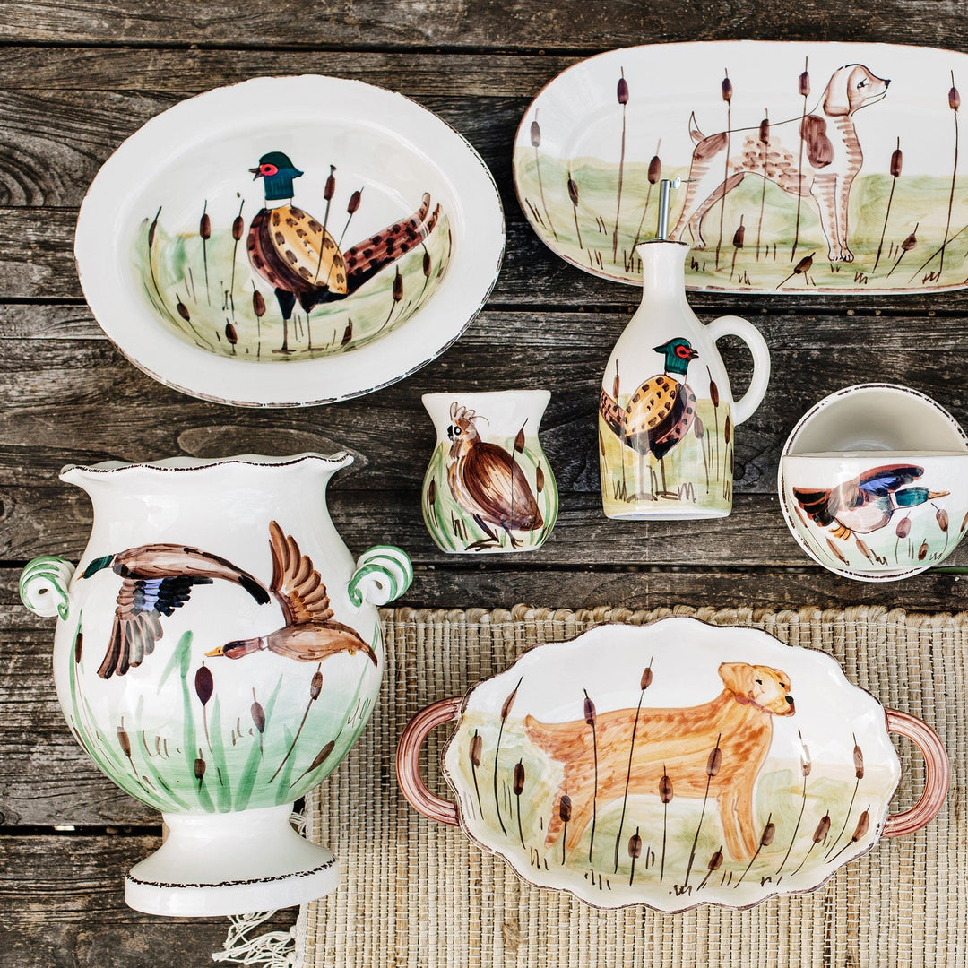 Wildlife Mallard Handled Cachepot