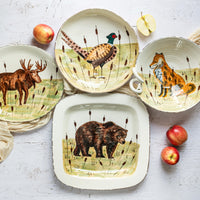 Wildlife Bear Square Platter