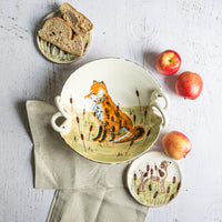 Wildlife Fox Handled Bowl