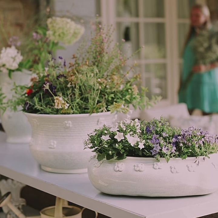 Giardino di Fiori Celadon Oval Planter