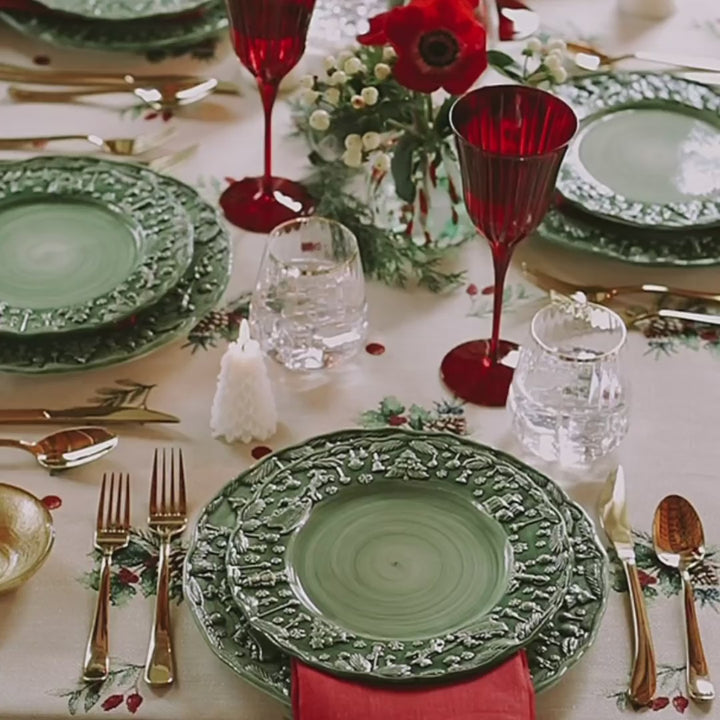 Fiabe di Natale Green Salad Plate