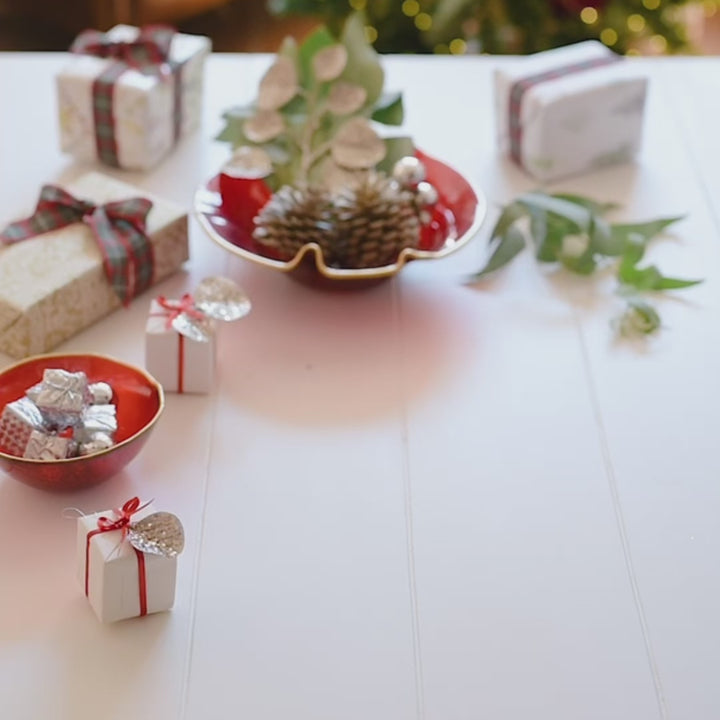 Holiday Glass Berry Bowl