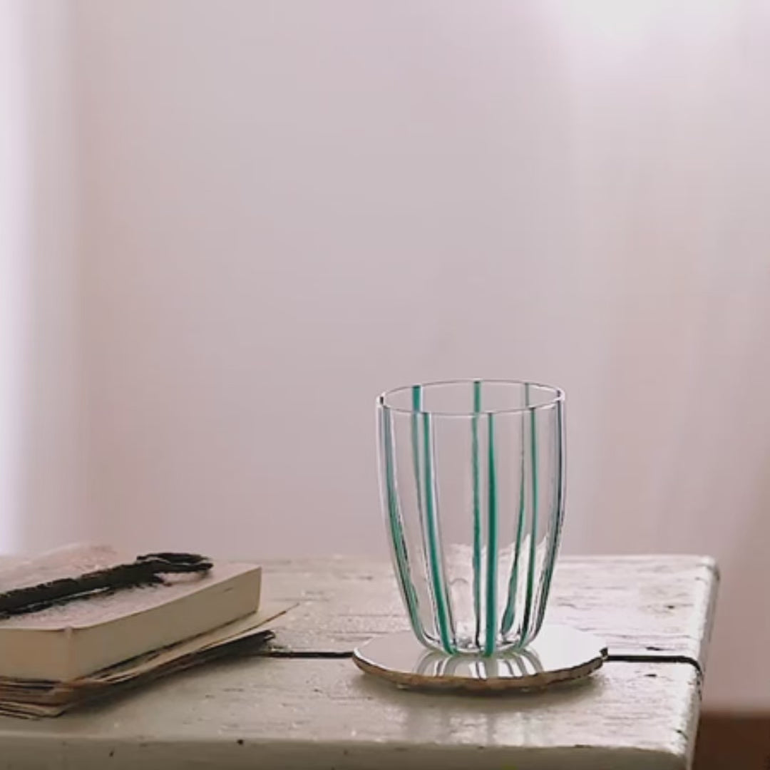 Nuovo Stripe Teal Tall Tumbler