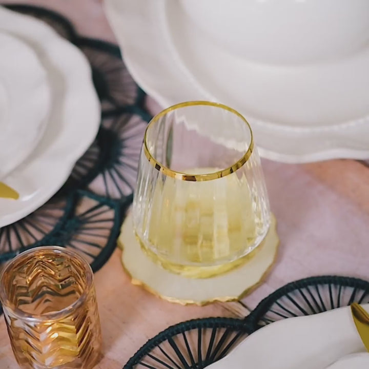 Francesca Gold Double Old Fashioned