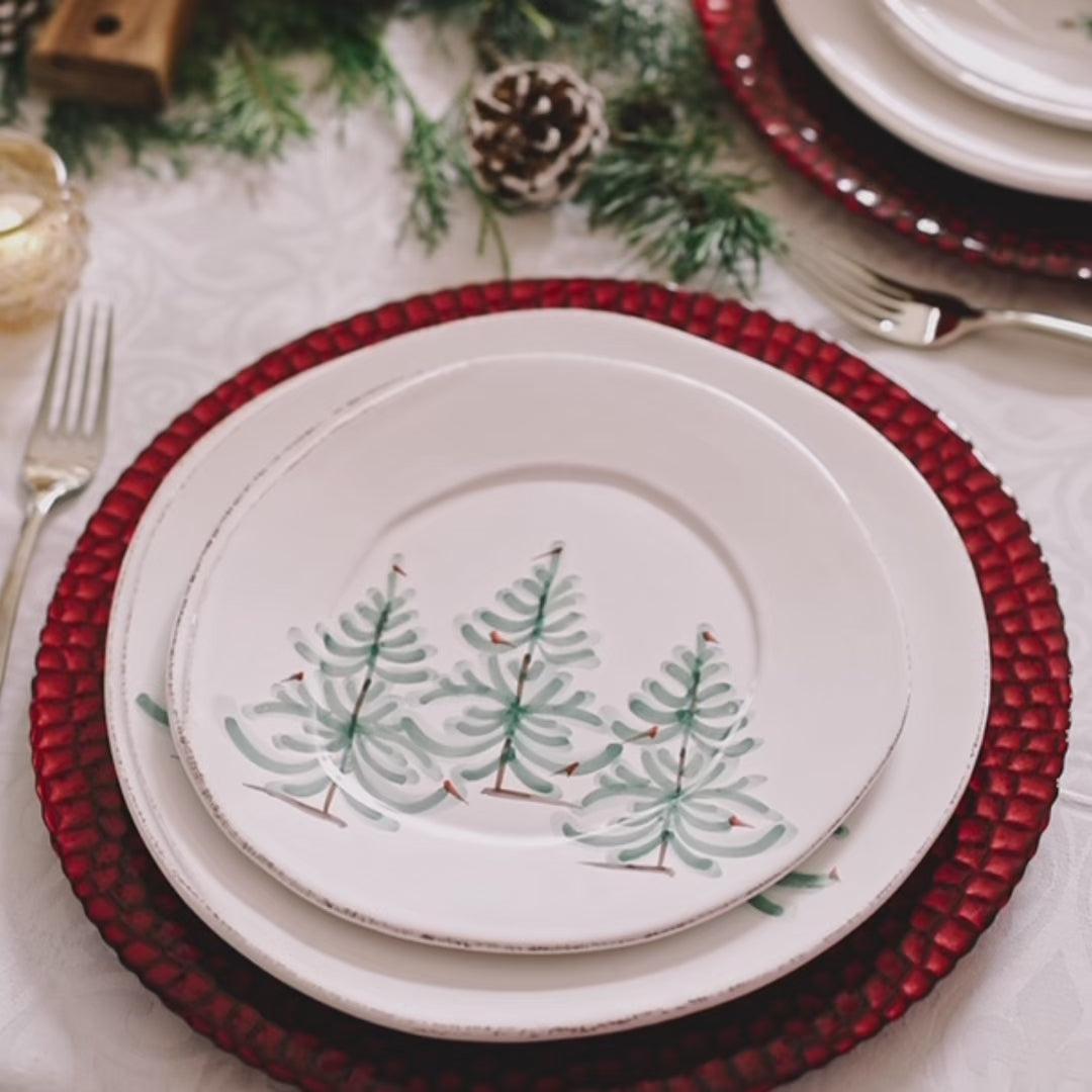 Lastra Holiday European Dinner Plate by VIETRI