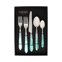 Aladdin Brilliant Aqua Five-Piece Place Setting - Set of 4