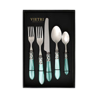 Aladdin Antique Aqua Five-Piece Place Setting - Set of 4