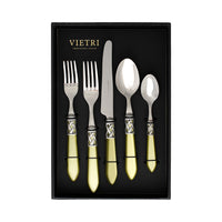Aladdin Antique Chartreuse Five-Piece Place Setting - Set of 4