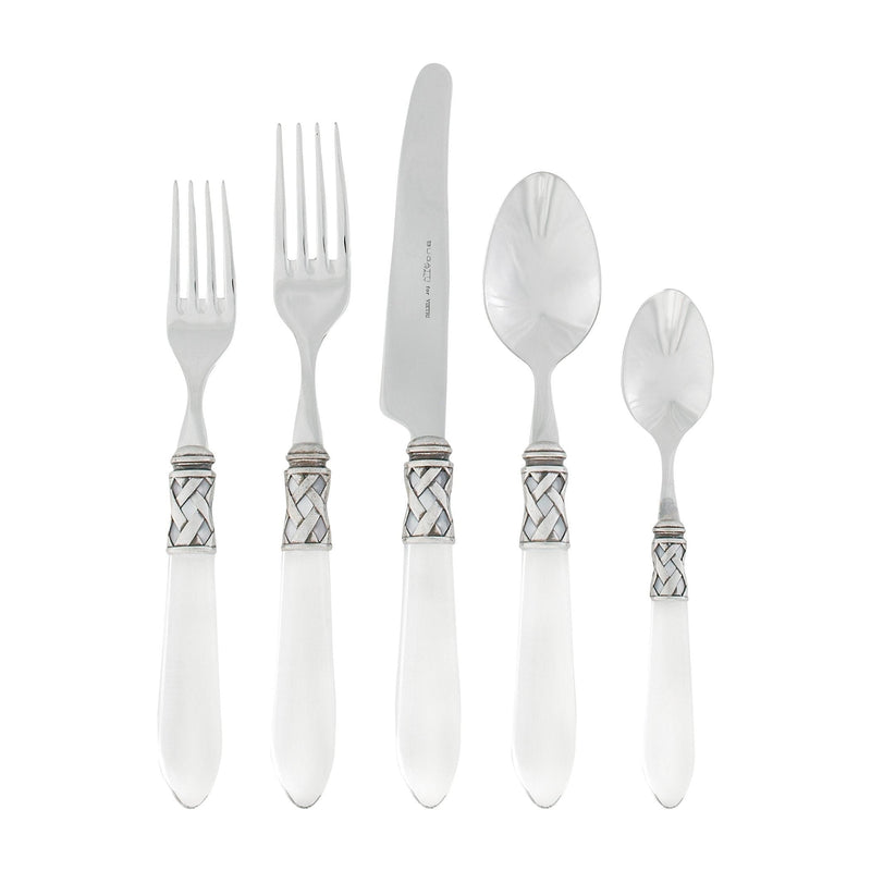 Aladdin Antique Clear Five-piece Place Setting by VIETRI