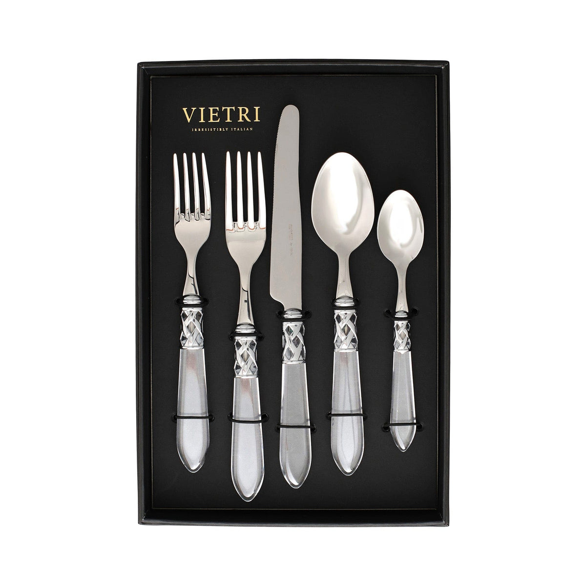 Aladdin Brilliant Clear Five-Piece Place Setting - Set of 4