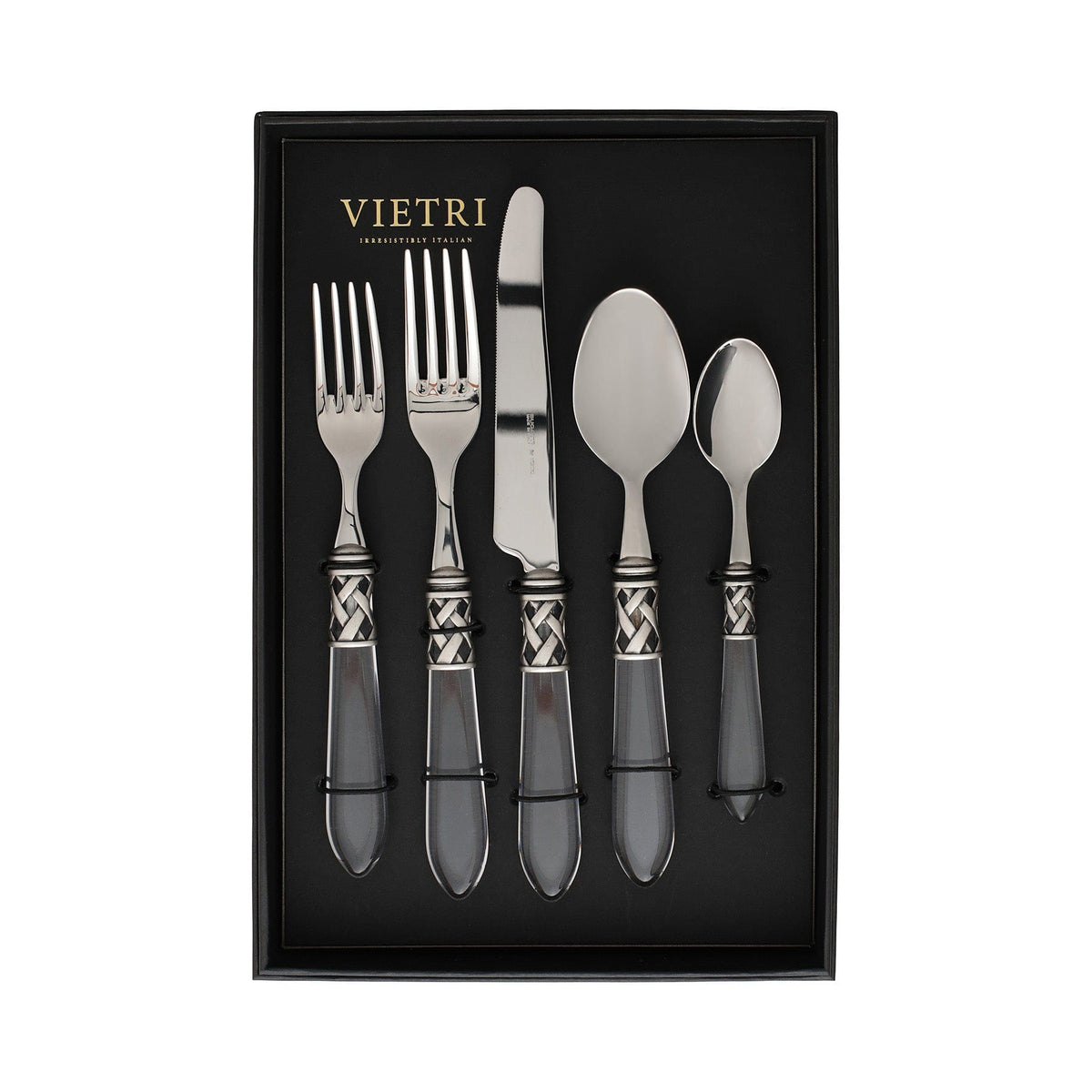 Aladdin Antique Clear Five-Piece Place Setting - Set of 4