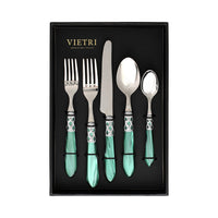 Aladdin Brilliant Green Five-Piece Place Setting - Set of 4
