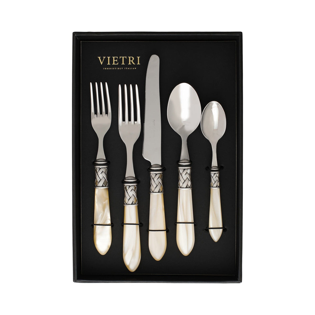 Aladdin Antique Ivory Five-Piece Place Setting - Set of 4