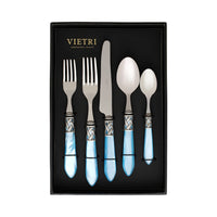Aladdin Antique Light Blue Five-Piece Place Setting - Set of 4