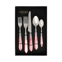Aladdin Brilliant Light Pink Five-Piece Place Setting - Set of 4