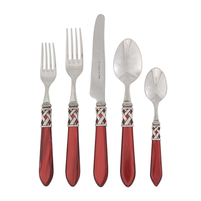 Aladdin Red Antique Five-piece Place Setting by VIETRI
