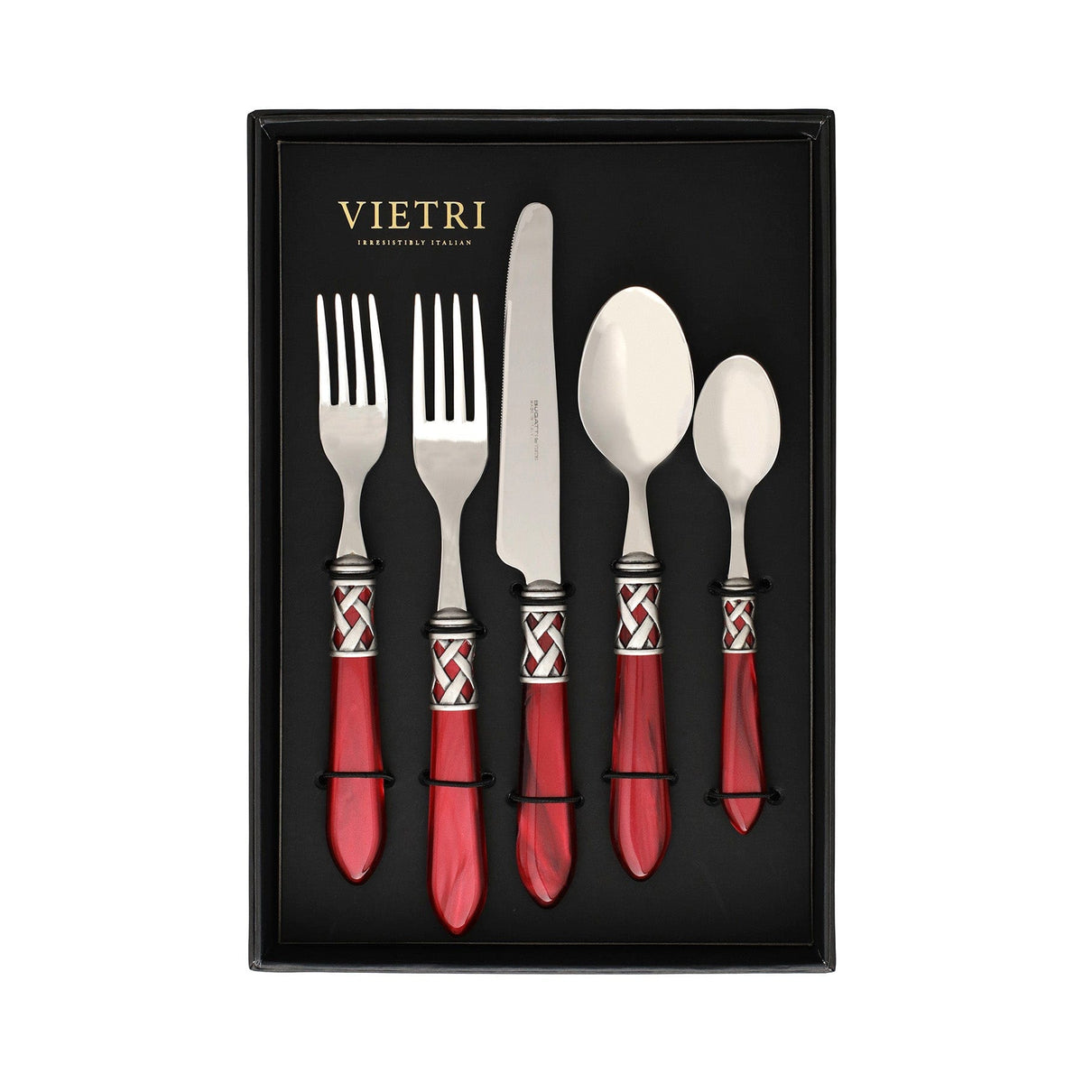 Aladdin Antique Red Five-Piece Place Setting - Set of 4