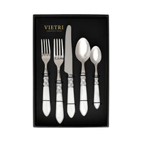 Aladdin Brilliant White Five-Piece Place Setting - Set of 4