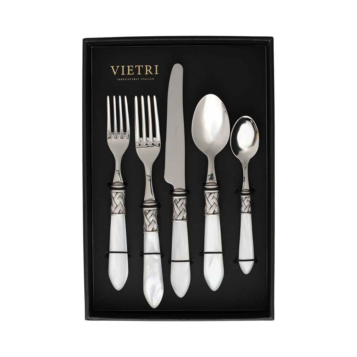 Aladdin Antique White Five-Piece Place Setting - Set of 4