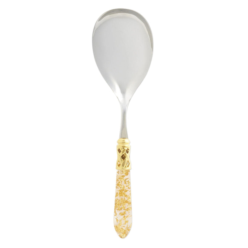 Aladdin Brilliant Gold Fleck Serving Spoon by VIETRI