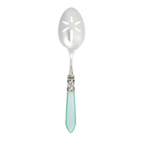 Aladdin Antique Aqua Slotted Serving Spoon by VIETRI