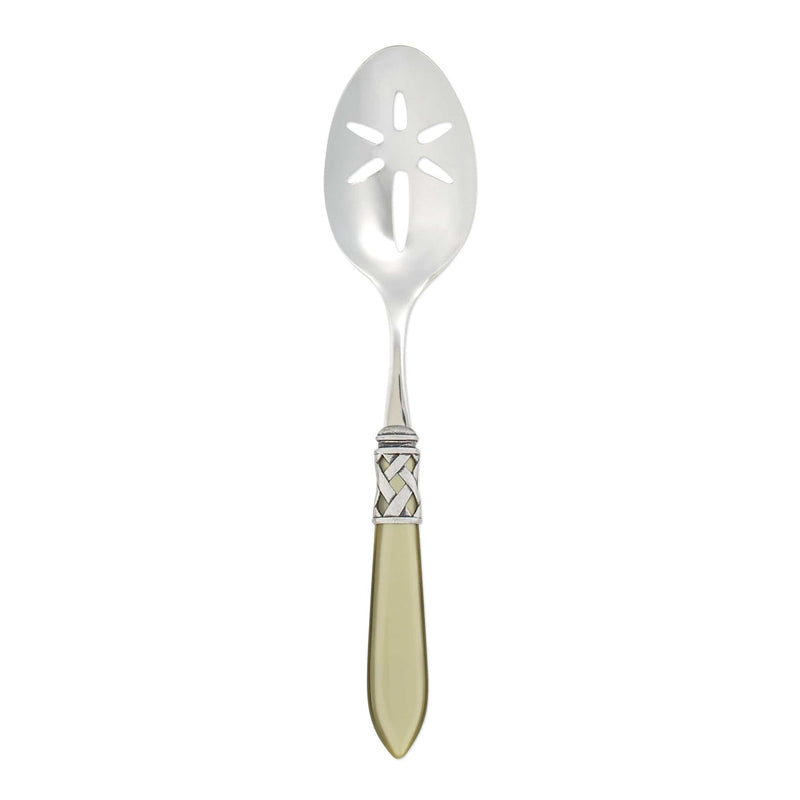 Aladdin Antique Chartreuse Slotted Serving Spoon by VIETRI