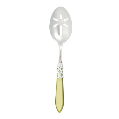 Aladdin Brilliant Chartreuse Slotted Serving Spoon by VIETRI