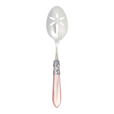 Aladdin Brilliant Light Pink Slotted Serving Spoon by VIETRI