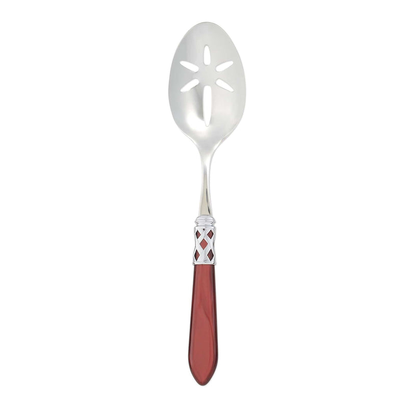 Aladdin Brilliant Red Slotted Serving Spoon by VIETRI