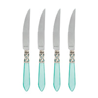 Aladdin Antique Aqua Steak Knives by VIETRI