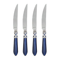 Aladdin Antique Blue Steak Knives by VIETRI