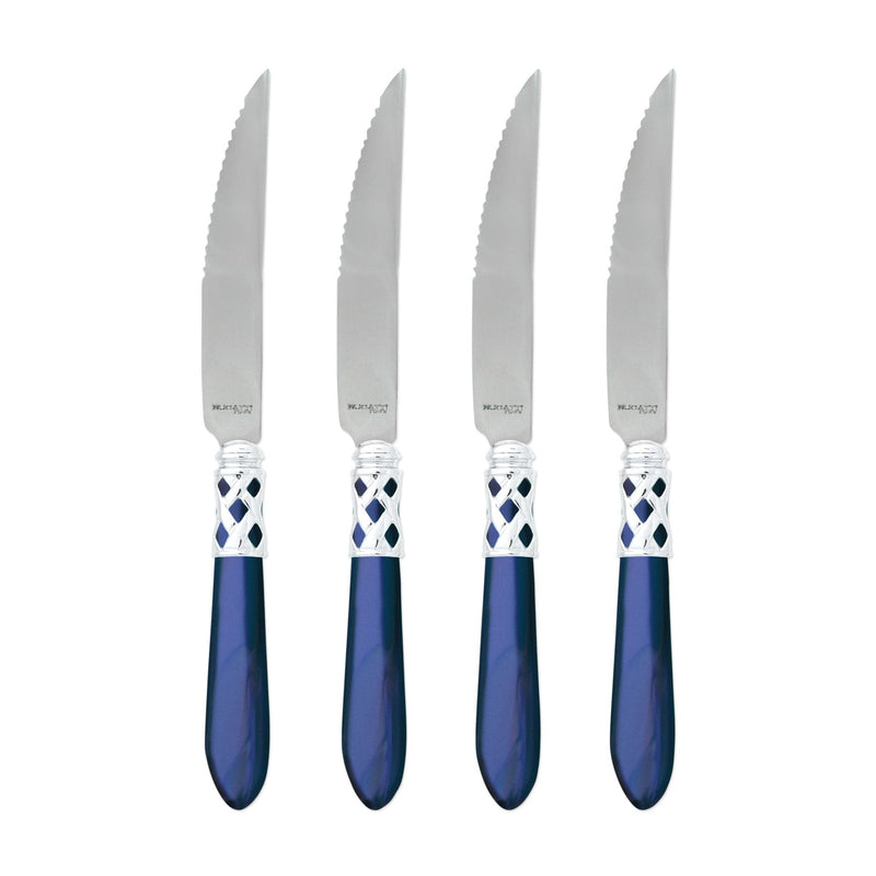 Aladdin Brilliant Blue Steak Knives by VIETRI