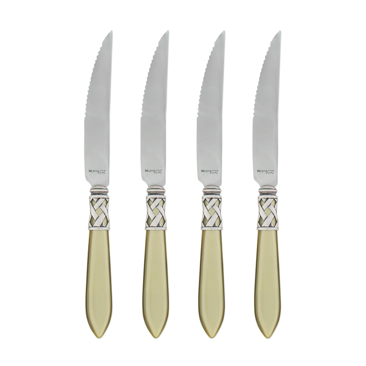 Aladdin Antique Chartreuse Steak Knives by VIETRI