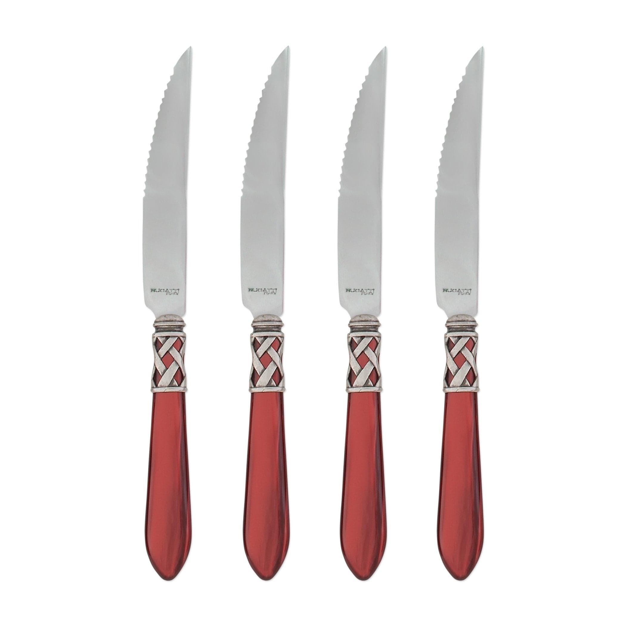 Vietri Aladdin Antique White Set Of Four Steak Knives