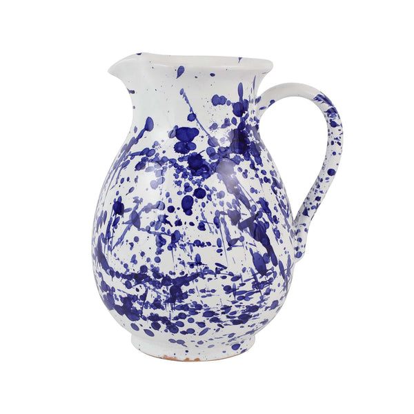 Amalfitana Cobalt Splatter Pitcher
