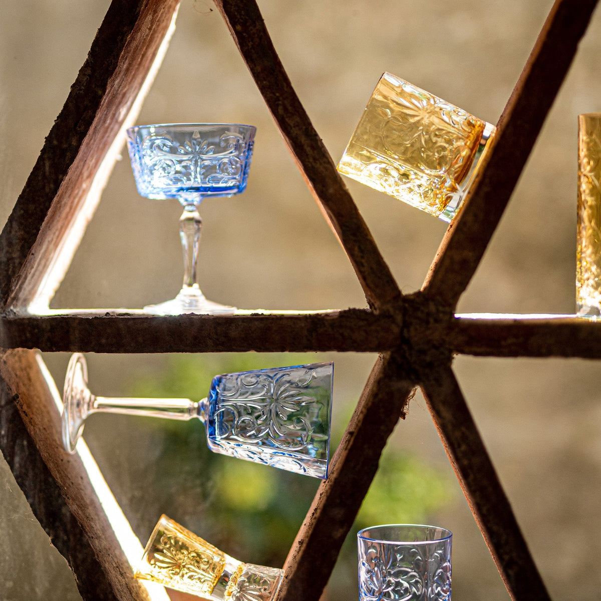 Barocco Cobalt Wine Glass