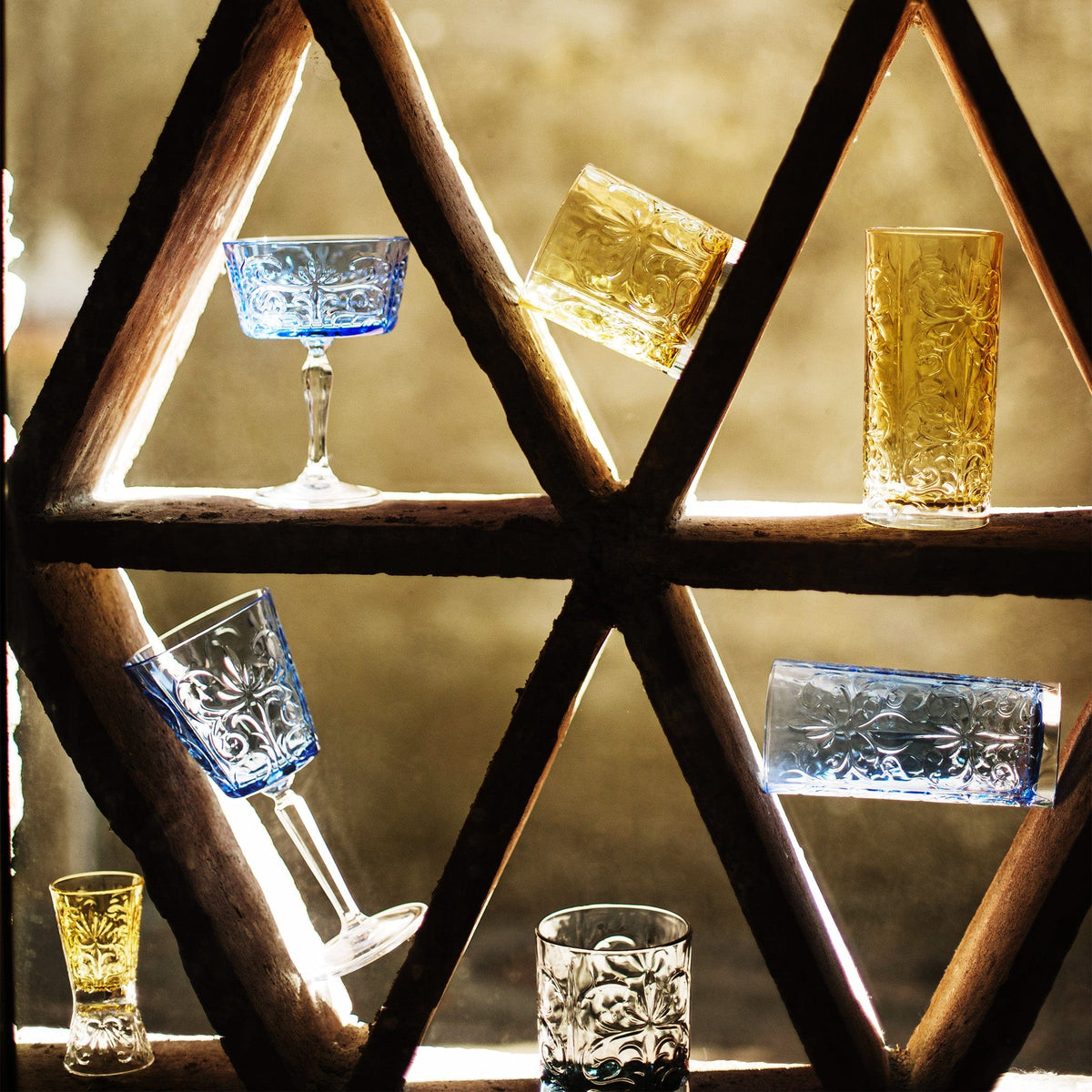Barocco Cobalt Wine Glass