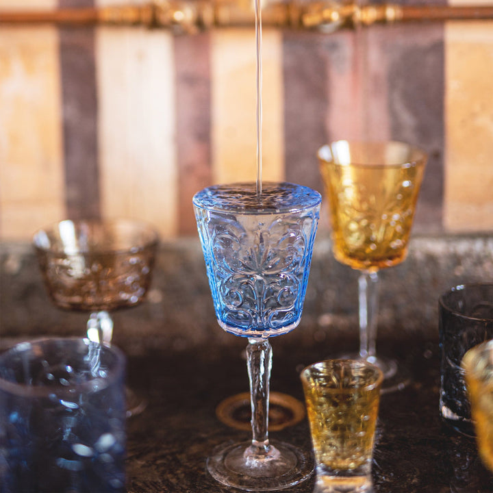 Barocco Cobalt Wine Glass