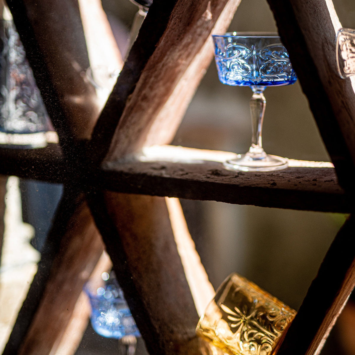 Barocco Cobalt Coupe Champagne Glass