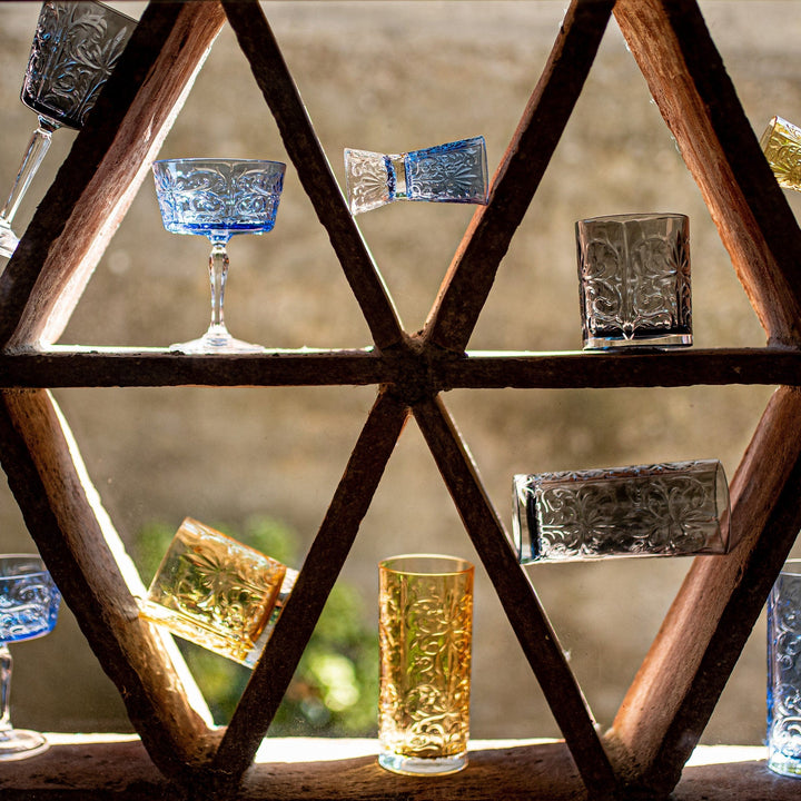 Barocco Cobalt Coupe Champagne Glass