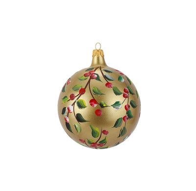 Cranberry Glass Ornament