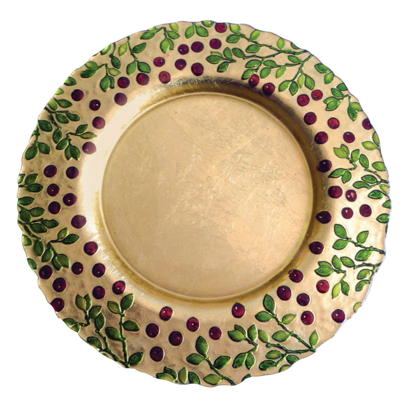 Cranberry Glass Service Plate/Charger