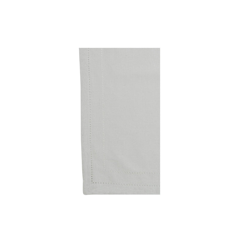Cotone Linens Light Gray Napkins with Double Stitching by VIETRI