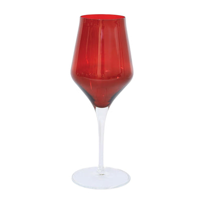 Contessa Red Water Glass by VIETRI