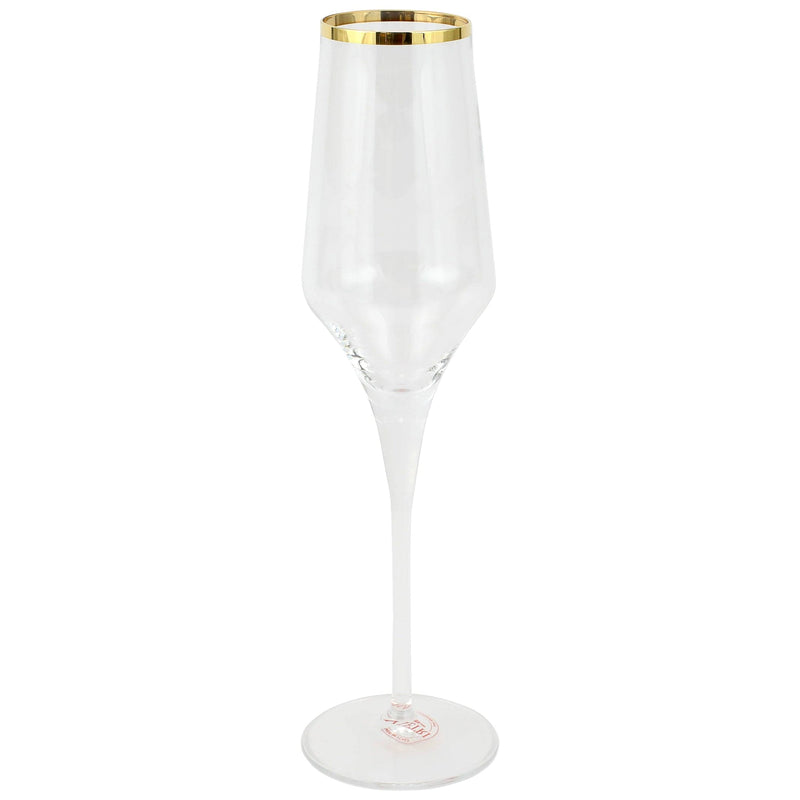 Vietri Contessa Assorted Champagne Glasses - Set of 4